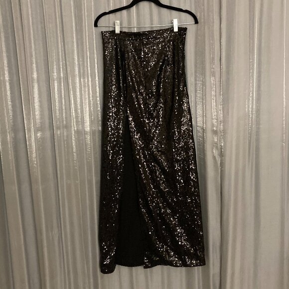 maxi, high waisted sequin skirt - Picture 1 of 7